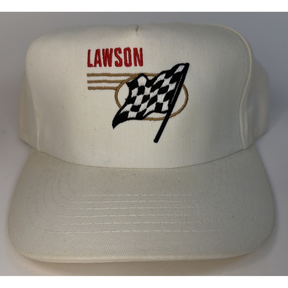 Vintage 1980s Lawson Racing Snapback Hat Cap Made in USA Used